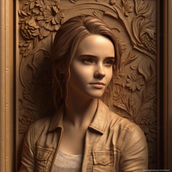 Famous (Emma Watson 3, 3DFMS_6418) 3D models for cnc